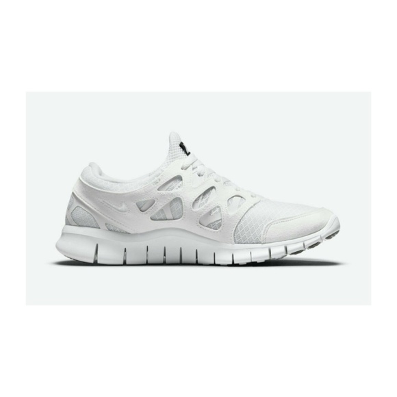 Nike Free Run 2 Low Top Mens Running Shoes White Black DH8853-100 NEW Multi Sz - Picture 2 of 7